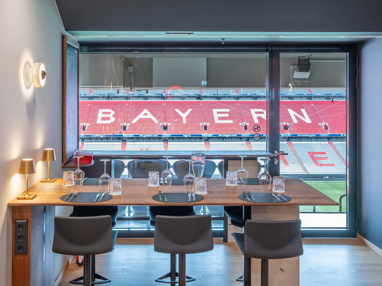 Ansicht Stehtisch in der Allianz Arena